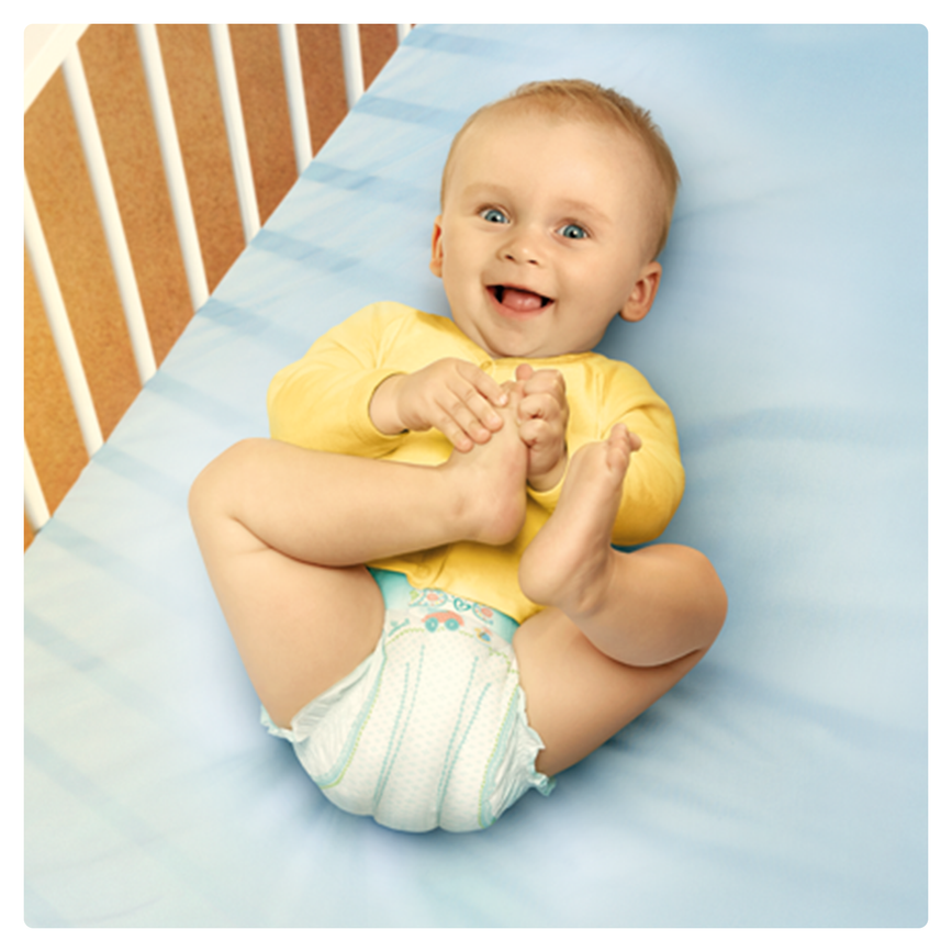 Одноразові підгузники в пологовий будинок PAMPERS Дiтячи пiдгузники New Baby-Dry Mini (3-6 кг) Економiчна Упаковка 68