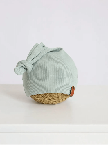 Чепчики, шапочки для новорождённых Шапка Knot, сизая, MagBaby