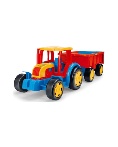 Машинки-игрушки Большой игрушечный трактор Гигант с прицепом, Wader