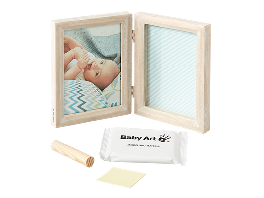 Бебі Арт - пам'ятні подарунки Подвійна рамка для відбитків ручки / ніжки Вінтаж, Baby art