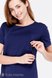 Блузы, рубашки Базовая туника для беременных и кормящих RIVA, темно-синий, Юла мама Фото №2
