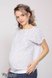 Блузы, рубашки Блузка для беременности и кормления MIRRA, принт темно-синие якорьки на светло-молочном + однотонный светло-молочный, Юла Мама Фото №6