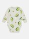 Боді з довгим рукавом Боді для новонароджених Авокадо Молочний Зелений, Minikin Фото №2