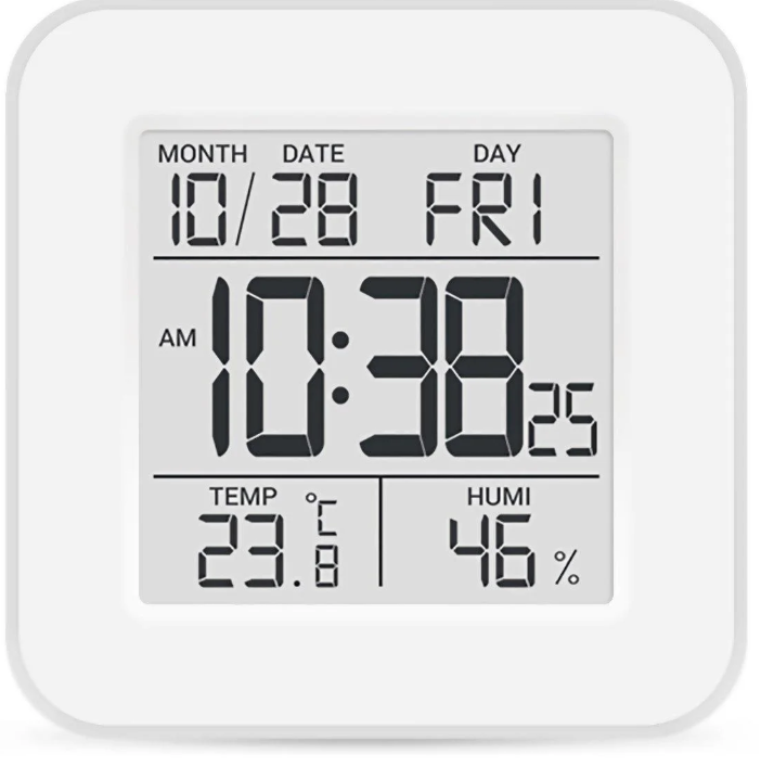 Радіоняньки, відеоняні, вимірювальні прилади для дому Термо-гігрометр цифровий з годинником Т-19, Склоприлад