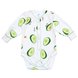 Боді з довгим рукавом Боді для новонароджених Авокадо Молочний Зелений, Minikin Фото №1