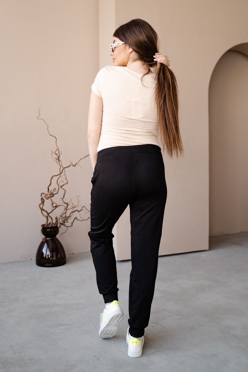 Штани Спортивні штани для вагітних 4040262-1, чорний, To be