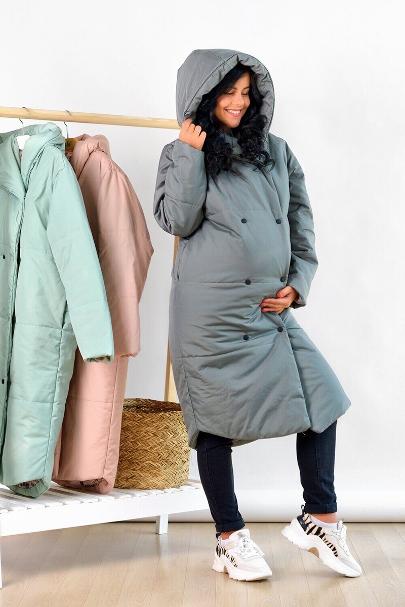 Куртка для беременных 2734274 оливковый, To be, Оливковый, 42