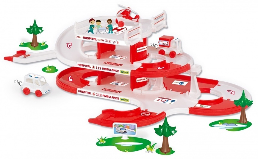 Рольові іграшки Дитячий ігровий набір швидка допомога Kid Cars 3D, Wader