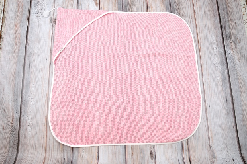 Конверт-плед для новорожденных вязаный с кисточкой, летний, розовый, MagBaby