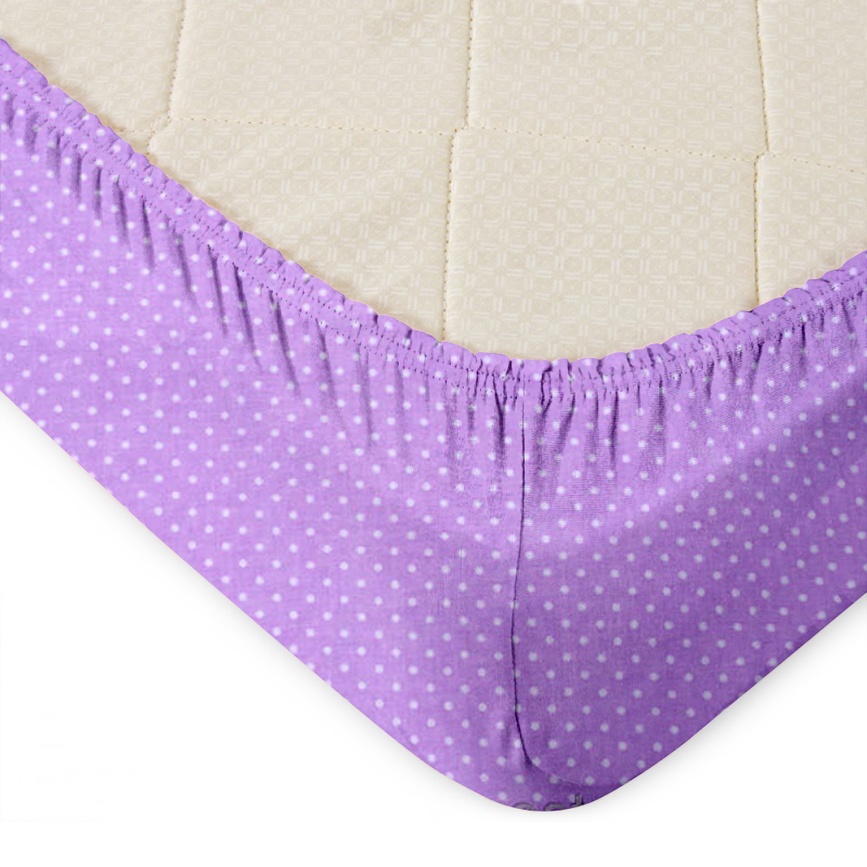 Постелька Комплект постельного белья Бязь Совы, фиолетовый, ТМ COSAS