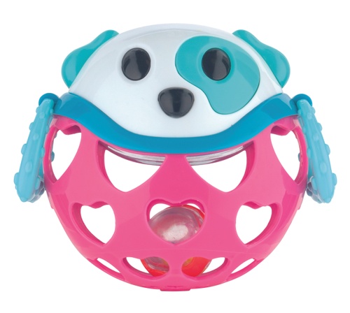 Брязкальця Іграшка з брязкальцем інтерактивна Рожева собачка, Canpol babies