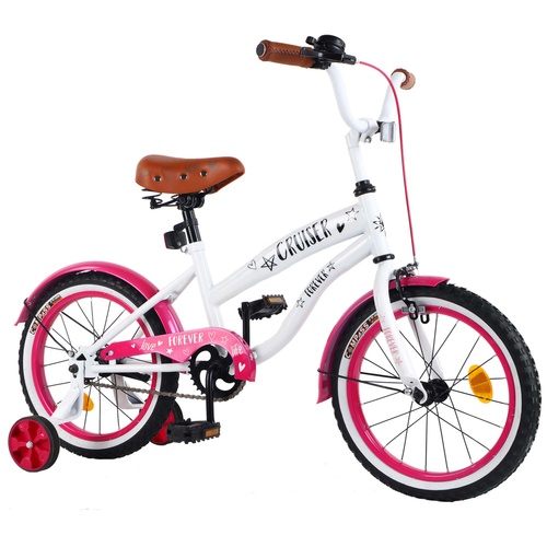 Велосипед CRUISER 16' T-21632 white+crimson /1/