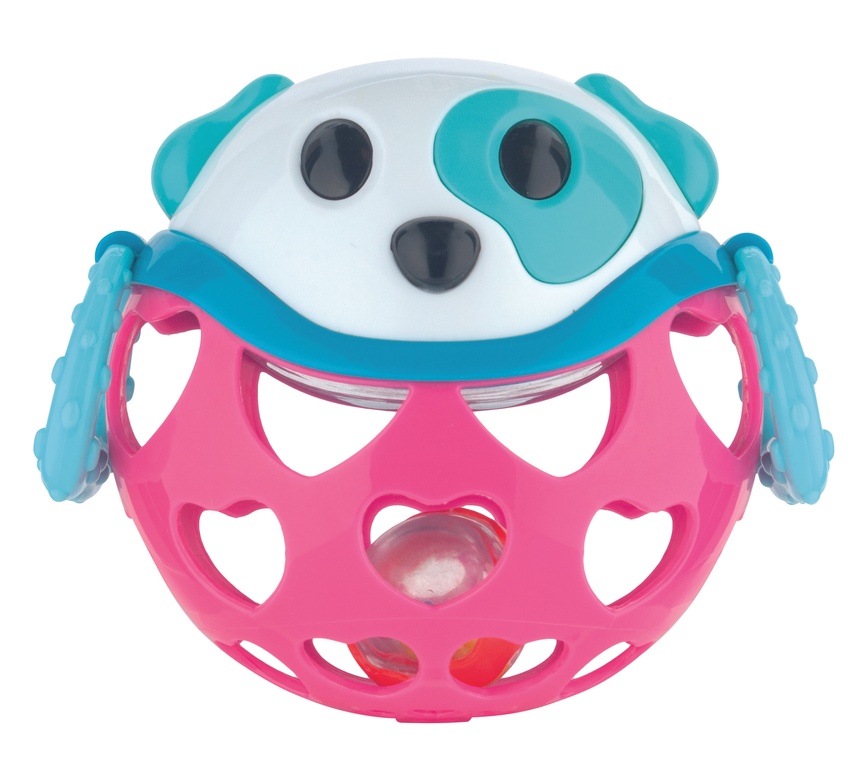 Брязкальця Іграшка з брязкальцем інтерактивна Рожева собачка, Canpol babies