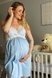 Ночнушки для годування Нічна сорочка для вагітних і годуючих мам, блакитний , Dianora Фото №2