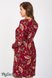 Платья на каждый день Платье теплое для беременности и кормления FLORIANNA цветы на бордовом фоне, Юла Мама Фото №3