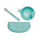 Посуд для дітей Набір силіконового посуду HAPPY MEAL, блакитний, ТМ Kinderenok Фото №2