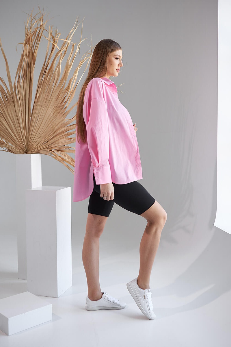 Блузи, сорочки Cорочка для вагітних, рожева, ТМ Dianora