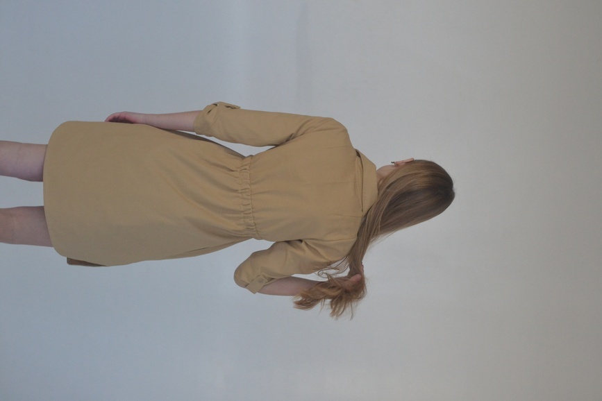 Платье Emilie для беременных и кормящих, беж, Dizhimama, Бежевий, 42