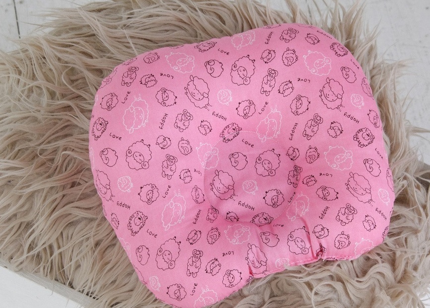Подушки Подушка для новорожденных Барашки малиновые, MagBaby