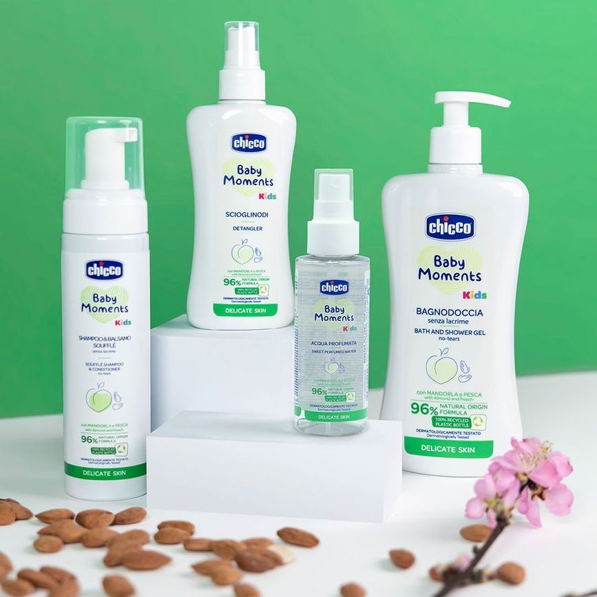 Дитячий крем для обличчя та тіла Парфумована вода Chicco Baby Moments Kids, 100 мл