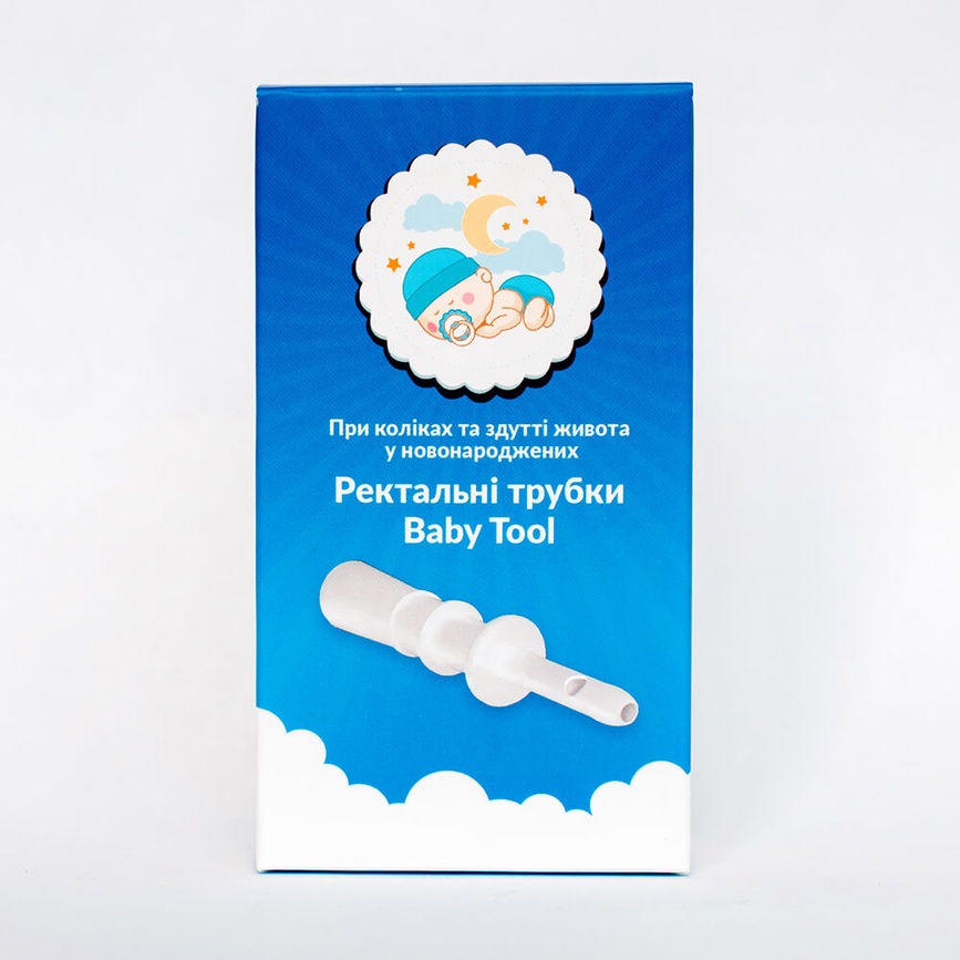 Дитяча аптечка  Ректальні трубочки для новонароджених Baby Tool 3 шт. в уп., Кроха