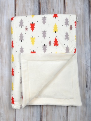 Одеяла и пледы Утепленный плед в коляску Молочный лес, 75 на 105 см, MagBaby