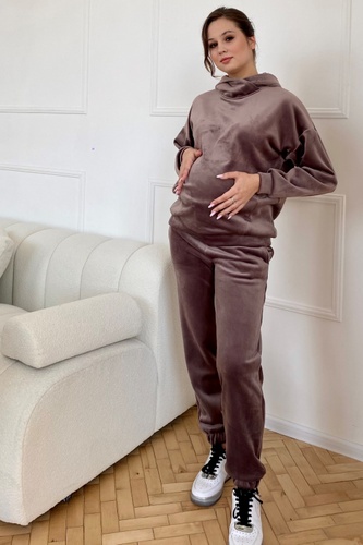 Спортивные костюмы Костюм спортивный для беременных и кормящих мам, мокко, ТМ Dianora
