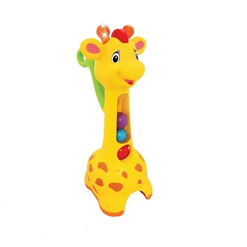 Каталки, штовхачі Іграшка-каталка Акуратний жираф, світло, звук, Kiddieland