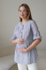 Блузи, сорочки Блуза сорочка для вагітних і годуючих мам 4317737, сіра, To be Фото №4