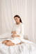 Халаты Комплект халат и ночнушка для беременных и кормящих мам 4299041, кремовый, To be Фото №2