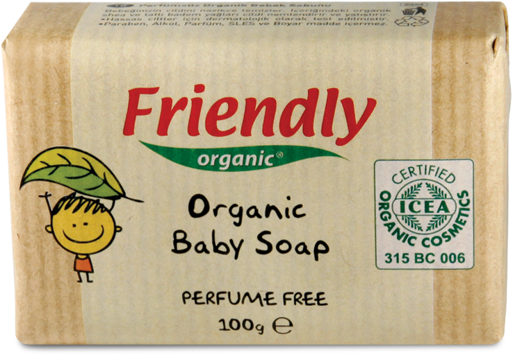 Органическая косметика для мамы Органическое твёрдое мыло (без запаха), Friendly organic