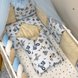 Постелька Комплект постельного белья в кроватку Happy night Ретро-машинки, голубой, 6 элементов, Маленькая Соня Фото №2