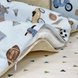 Постелька Комплект постельного белья в кроватку Happy night Ретро-машинки, голубой, 6 элементов, Маленькая Соня Фото №4