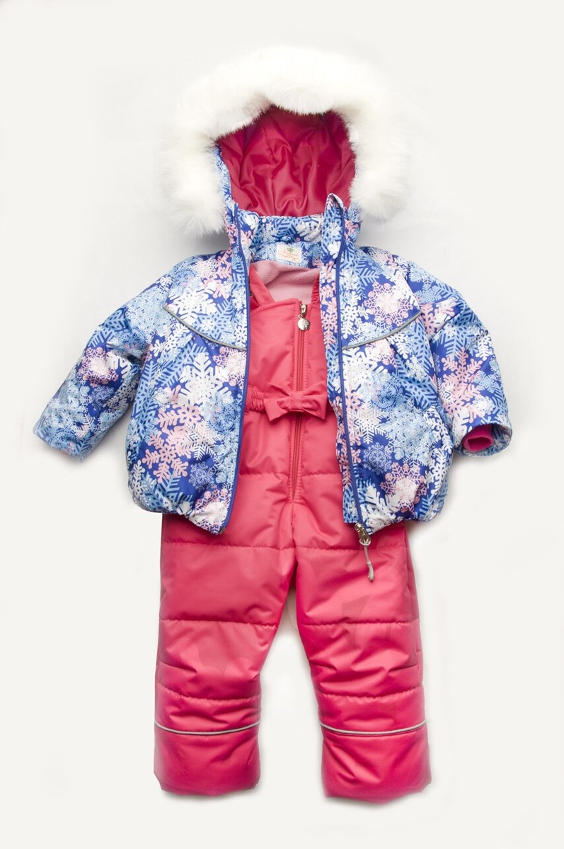 Дитячі зимові комплекти та костюми Костюм зимний Снежинка, ультрамарин, Модный карапуз