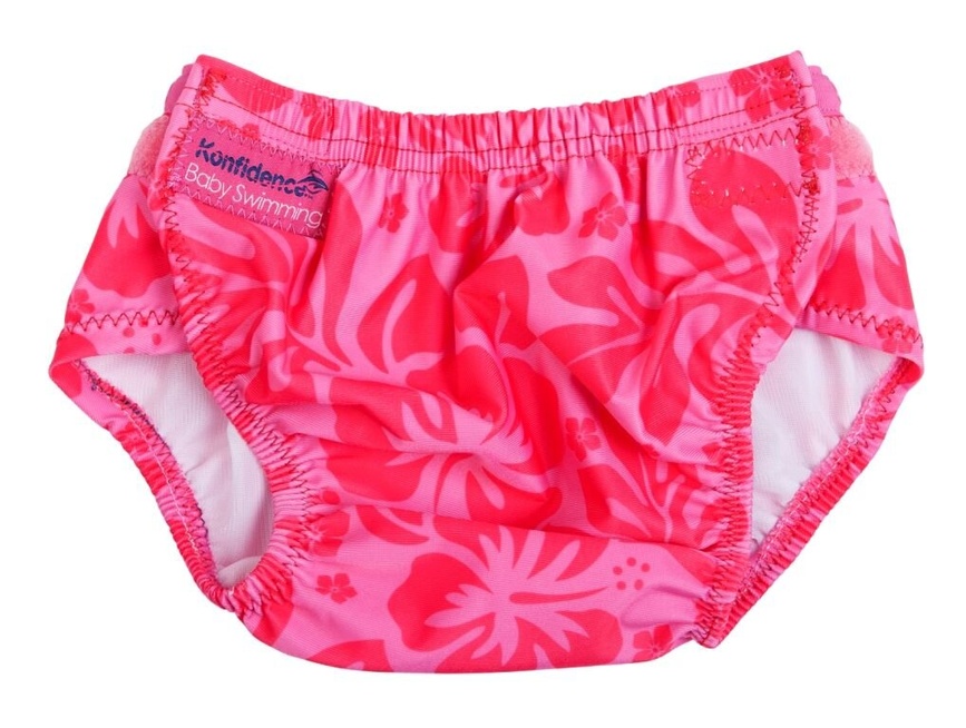 Трусики для плавання Aquanappies Pink Hibiscus Flower, 3-30 міс, Konfidence