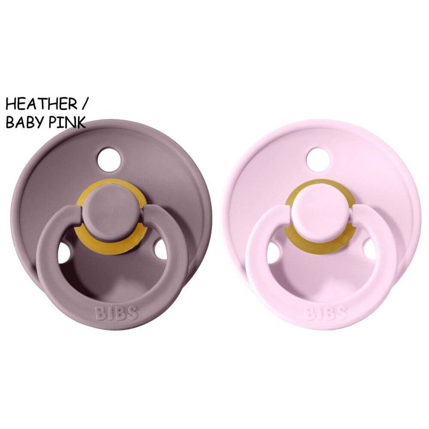 Пустушки Набір пустушок Heather/Baby pink, Вересковий/Рожевий, 6-18 міс., Bibs