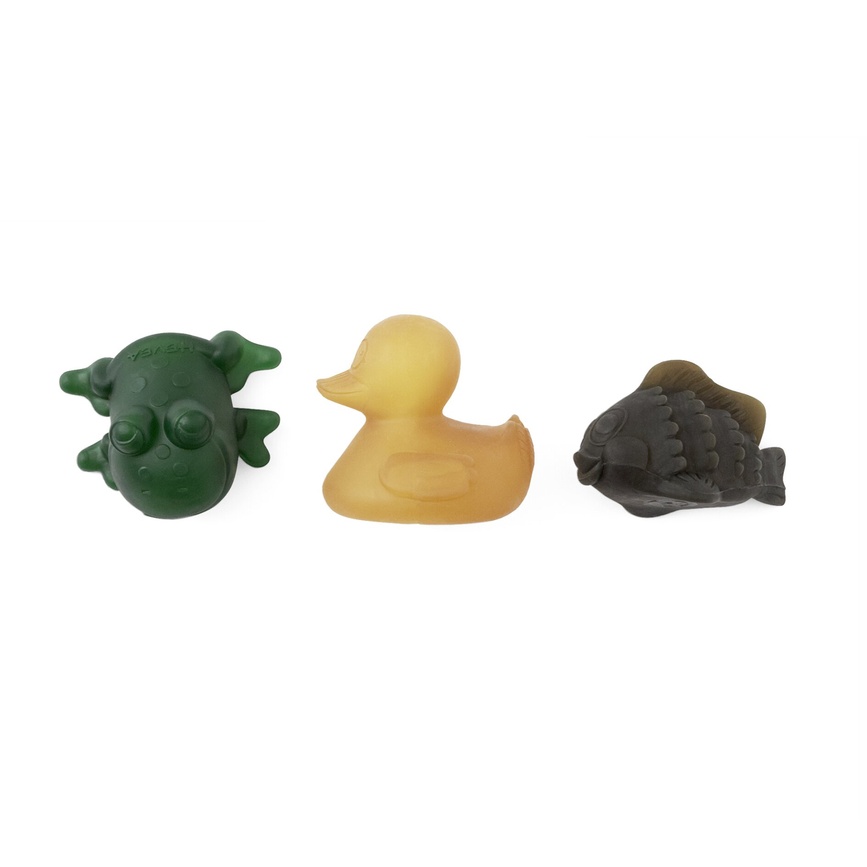 Игрушки в ванную Подарочный набор игрушек для купания POND (кольоровий), HEVEA