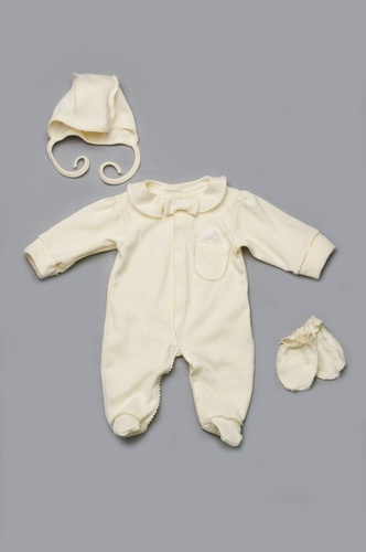 Комплект на выписку для новорожденных (для мальчика) молочный, Модный карапуз, 50-56