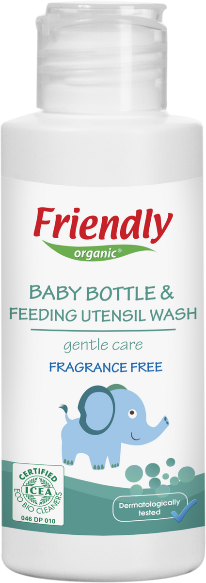 Органическая бытовая химия Органическое моющее средство для бутылочек, сосок и посуды (без запаха), 100мл, Friendly organic