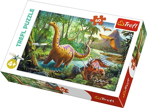 Пазли, мозаїка Пазли - (60 елм.) - "Міграція динозаврів" ,Trefl