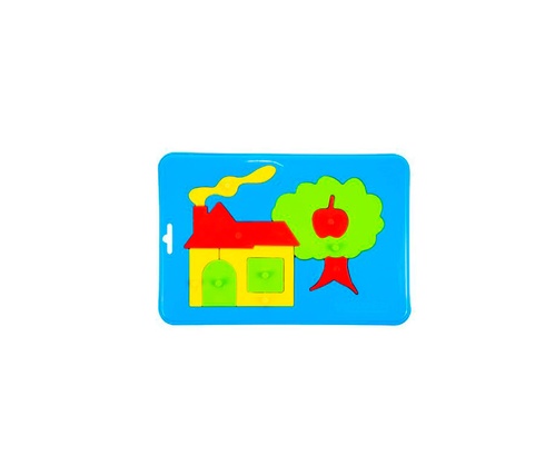 Пазли, мозаїка Іграшка розвиваюча Baby puzzles, Будинок та дерево, Wader