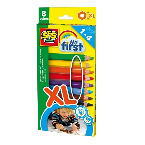 Дитяча творчість Набір воскових кольорових олівців серії My First Веселка, Ses