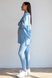 Лосины, Леггинсы Трикотажный костюм для беременных 4473151-4, голубой, To be Фото №1