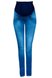 Джинсы Джинсы с трикотажной вставкой для беременных, с потертостями, синие, ТМ Dianora Фото №3