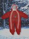 Демисезонные комбинезоны Пуховый комбинезон-трансформер Baby Walk, Зима+ демисезонный, красный, ТМ Ontario Linen Фото №2