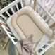 Коконы для новорожденных Кокон Baby Design Сердечки серо-бежевые, Маленькая соня Фото №2