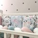 Постелька Бортик и простынка в кроватку Art Design Зайцы-радуги, 2 элемента, Маленькая Соня Фото №5