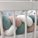Постелька Бортик и простынка в кроватку Art Design Зайцы-радуги, 2 элемента, Маленькая Соня Фото №2