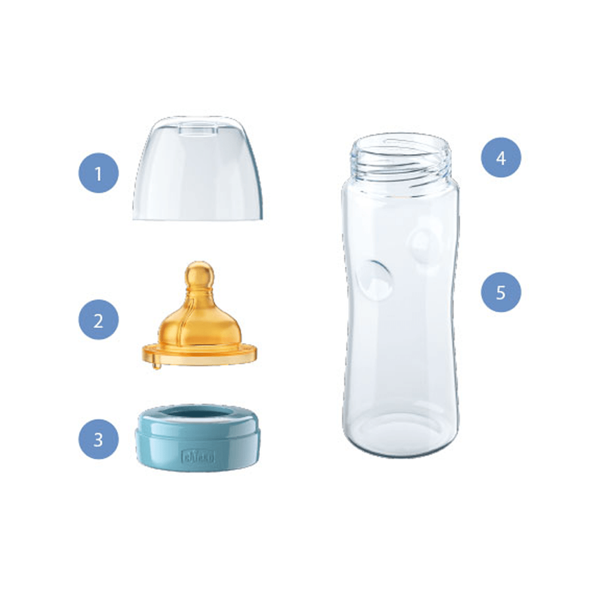 Бутылочки Бутылочка пластик Well-Being, 150мл, соска латекс, 0m+, нормальный поток, нейтральная, Chicco