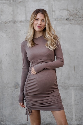 Сукня для вагітних і годуючих мам 4288138 коричнева, To be, Коричневий, 48